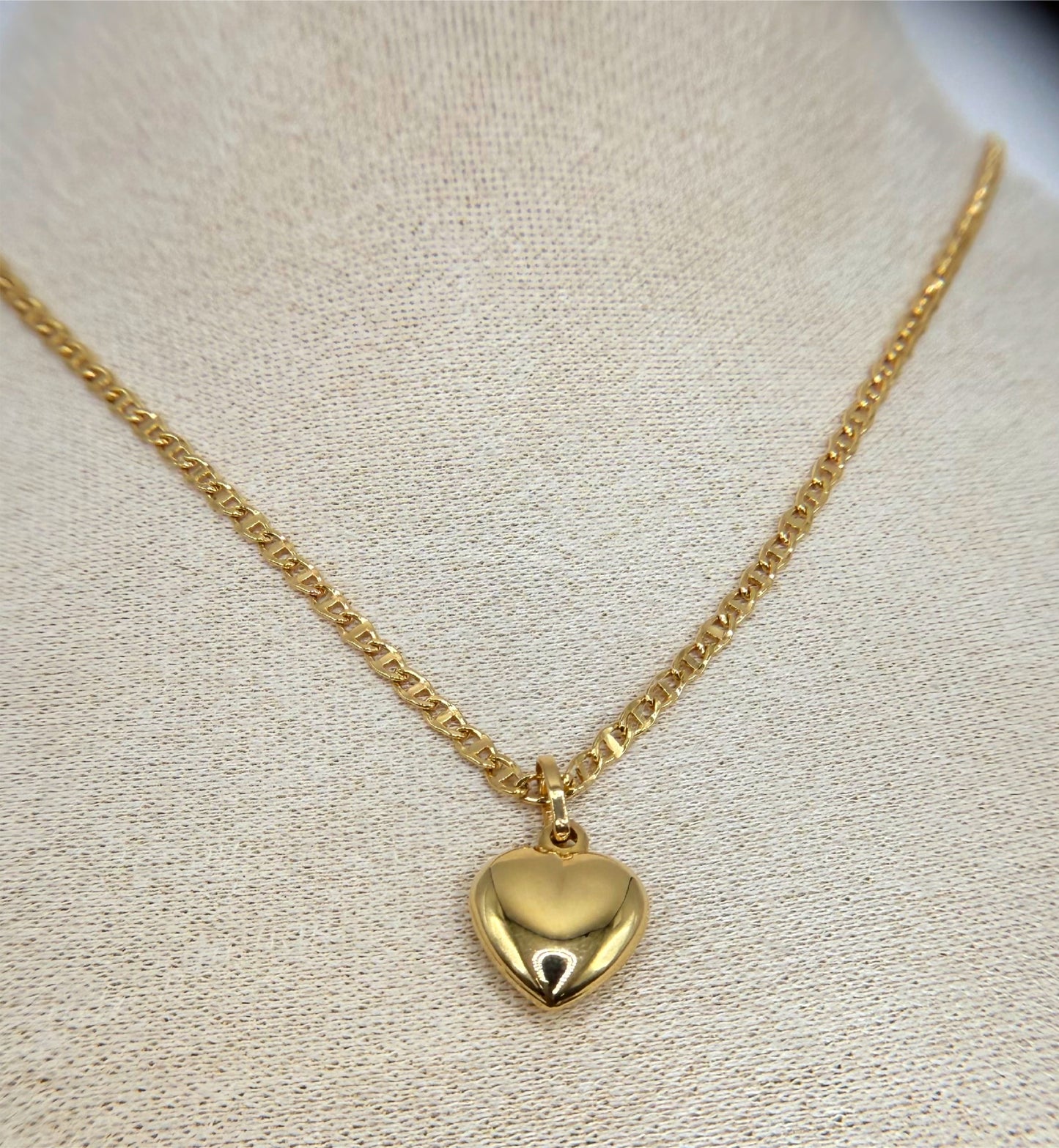 Collar de Oro 18k con Dije Corazón - 5g - 50.5cm - Colección Amore - Joyería Romántica