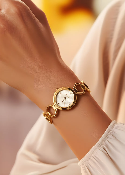 Gold Link Watch - 20cm - Elegant Jewelry