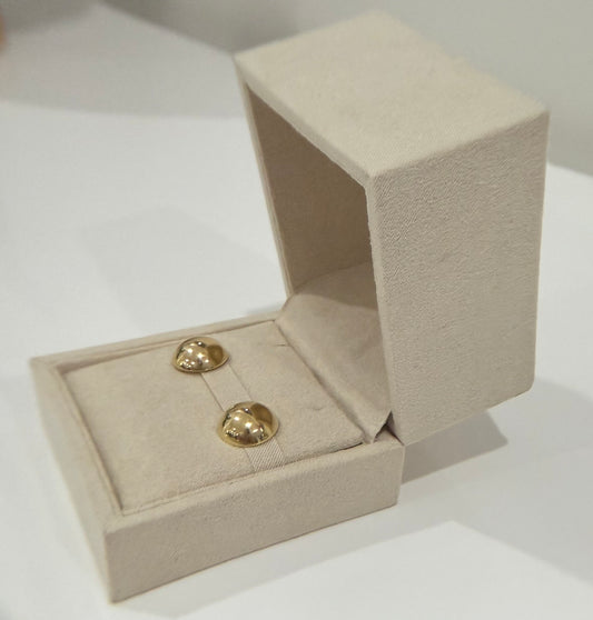 18k Gold Large Ball Earrings - 3.60g - Siena Collection - Elegant Jewelry