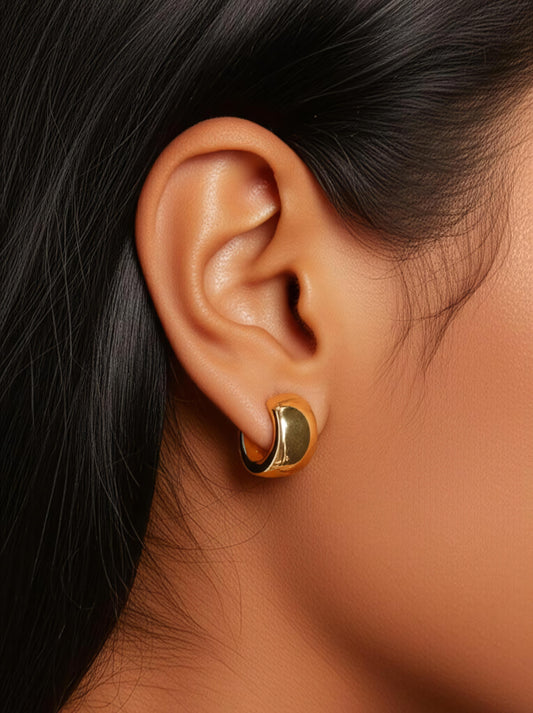 Verona Huggys Collection 18k Gold Rings – 6.80g – Yellow Gold Jewelry