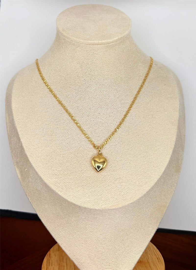 Collar de Oro 18k con Dije Corazón - 5g - 50.5cm - Colección Amore - Joyería Romántica