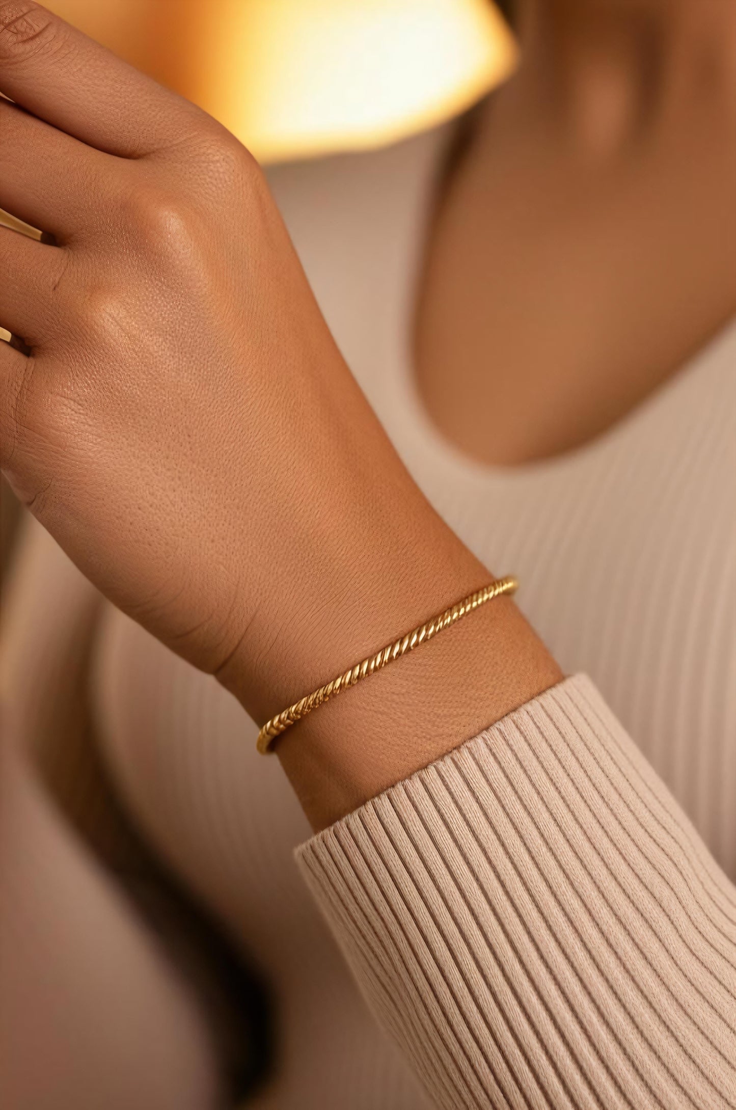 Venezia Gold Collection Gold Bracelet – Italian Fabric – 4.42g