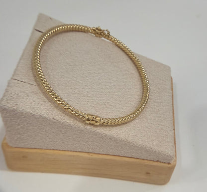 Venezia Gold Collection Gold Bracelet – Italian Fabric – 4.42g