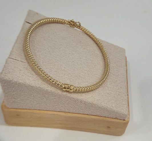Venezia Gold Collection Gold Bracelet – Italian Fabric – 4.42g