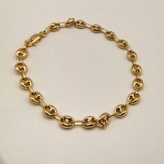 18k Gold Bracelet Genova Collection - Intenzione del Nodo - 4.56g - 19cm