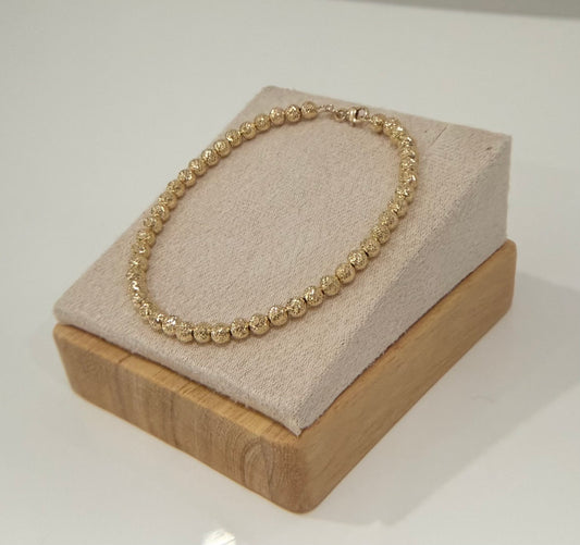 18k Gold Diamond Cut Bracelet - 3.67g - Siena Collection - Brilliant Jewelry