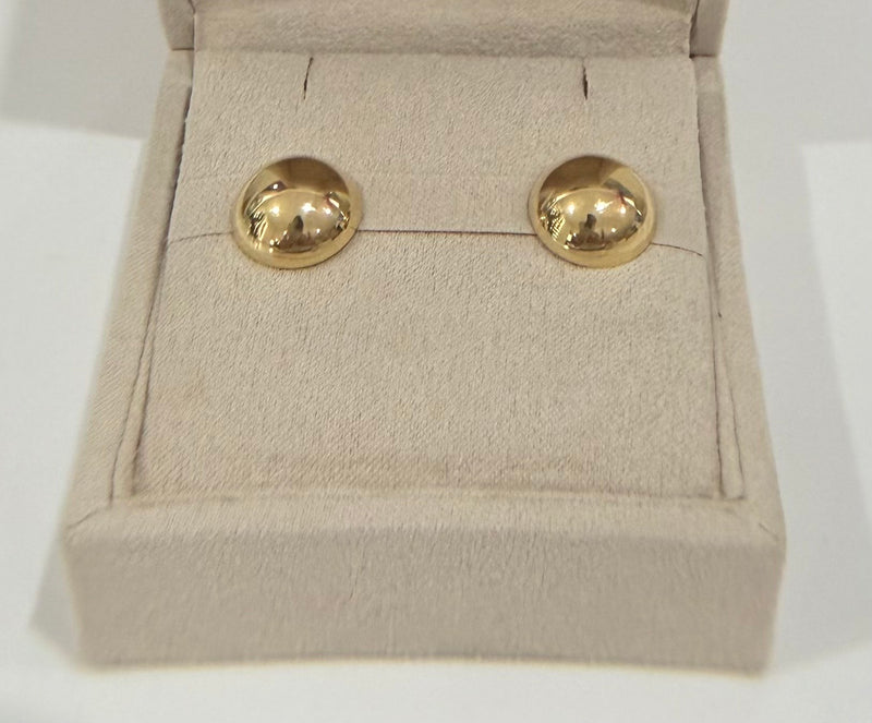 18k Gold Large Ball Earrings - 3.60g - Siena Collection - Elegant Jewelry