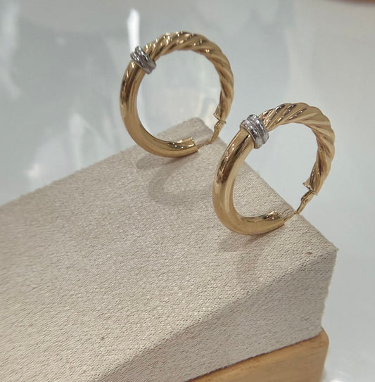 Gold Rings Venezia Gold Collection – Italian Fabric – 3.58g