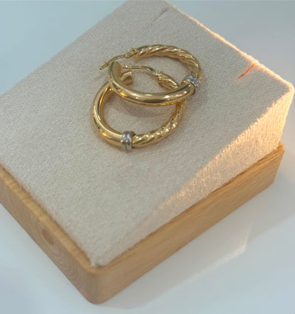 Gold Rings Venezia Gold Collection – Italian Fabric – 3.58g