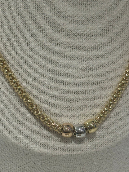 Gold Choker Venezia Collection – Special Italian Fabric – 13.20g