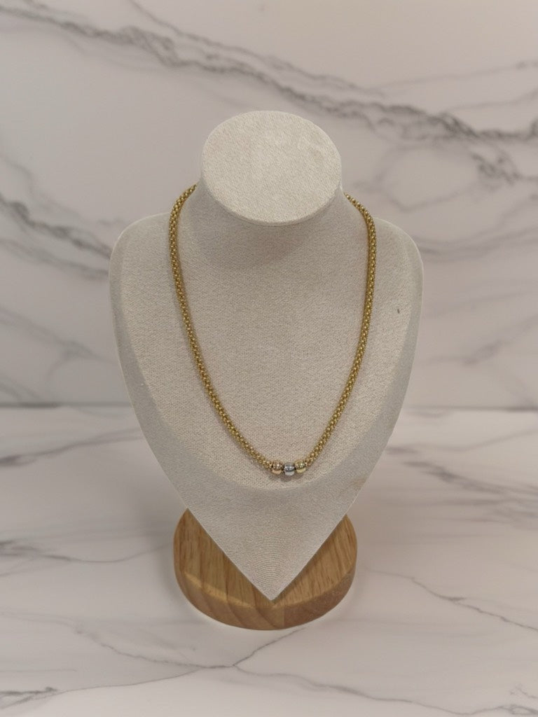 Gold Choker Venezia Collection – Special Italian Fabric – 13.20g