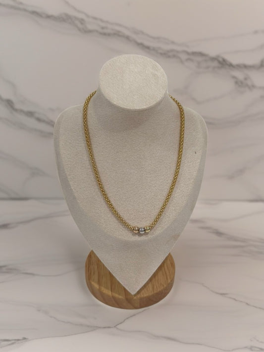 Gold Choker Venezia Collection – Special Italian Fabric – 13.20g