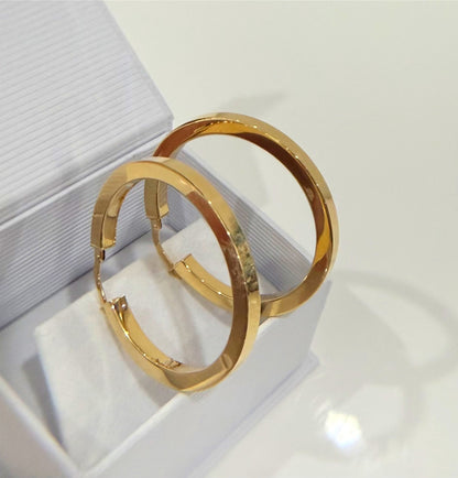 18k Gold Rings Verona Collection - 3.10g - Large and Flat