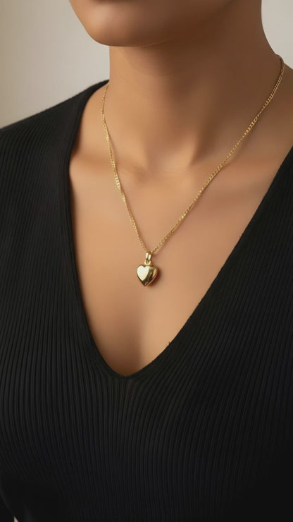 Collar de Oro 18k con Dije Corazón - 5g - 50.5cm - Colección Amore - Joyería Romántica